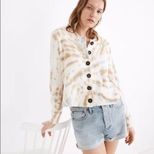 Madewell Tie-Dye Broadway Cardigan Sweater